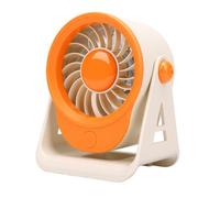 Bewinner Mini Ventilatore da Tavolo Ricaricabile, Piccolo Ventilatore da Tavolo Portatile con Angolo Regolabile a 360°, 4 velocità, da Silenzioso Montabile a Parete per Viaggi in Camera da Letto,