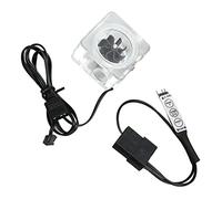 Bewinner Misuratore di Raffreddamento Ad Acqua per PC G1/4 Pollici, Acrilico per Indicatore Flussometro con Telecomando Manuale a 3 Vie, Girante Filettatura 8 G1/4 per di