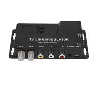 Bewinner Modulatore da AV a RF, Convertitore da a Coassiale con Canale UHF (21-69), Portante Audio Regolabile, per Sintonizzatore TV, Ricevitore Satellitare, Lettore DVD, Videoregistratore