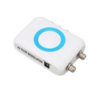 Bewinner Modulatore RF per CATV, Convertitore Demodulatore HD VHF Digitale da 75 Ohm, Formato Standard TV NTSC, Uscita AV, Adattatore Coassiale RF, Plug and Play, CH3 61.25 CH4 67.25, DC 5 V 500 MA