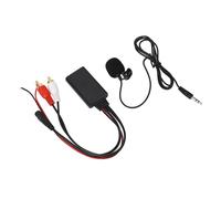 Bewinner Modulo Bluetooth AUX Adattatore Audio Musicale Efficiente Adatto per, Microfono Vivavoce per Modulo Adattatore Autoradio per 2 Moduli Bluetooth Radio, Materiale ABS, Nero, 1 Set