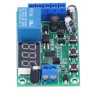 Bewinner Modulo di Rilevamento Corrente CC Interruttore relè 12V, Controller Motore con Display Digitale 0-10A 7-30V, Scheda Sensore di Corrente Ad Alta Precisione 0,01A con Calibrazione Errori