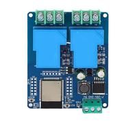 Bewinner Modulo relè 2 30A per Scheda di Sviluppo WROOM 32E, DC 7-28V 5V 4MB Flash WiFi BT IoT Telecomando Programmabile