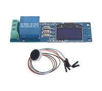 Bewinner Modulo relè Impronte Digitali ZW101, Modulo relè Controllo Accessi Impronte Digitali con Display OLED da 0,96 Pollici, Scheda di Sicurezza Biometrica 5V a Canale Singolo per Cassetta di