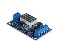 Bewinner Modulo relè Temporizzato DC 5V-36V con Display LED, Interruttore Timer Ritardo Ciclo di Attivazione, Modulo relè Doppio on Off MOS 15A per Elettrovalvola Luce Motore