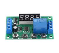 Bewinner Modulo relè Timer Regolabile con Display LED 12V, Interruttore di Controllo Automazione Digitale 24 Funzioni 0,01 S-999 Min 5 A (24V)