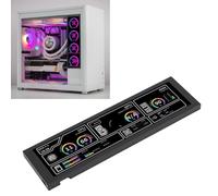 Bewinner Monitor Temperatura Computer da 8,8", Display Pannello Sensore PC LCD FHD1920x480, Mini Schermo Secondario USB C, Monitor Temperatura Dati CPU RAM HDD (BLACK)