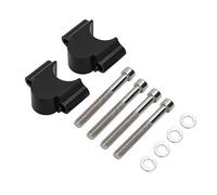 Bewinner Morsetto di Montaggio per Riser Manubrio da 28 Mm - Adattatore di Altezza 28 Mm per Moto, ATV, Quad - Adatto Universale per Manubri da (BLACK)