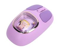 Bewinner Mouse Bluetooth Wireless, Mouse Wireless Ricaricabile, Computer di Illuminazione RGB USB C -USB 2,4 G, Bambola Carina, Connessione a Tripla modalità, Tipo C, Forma Ergonomica, (PURPLE)
