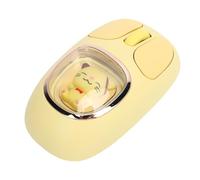 Bewinner Mouse Bluetooth Wireless, Mouse Wireless Ricaricabile, Computer di Illuminazione RGB USB C -USB 2,4 G, Bambola Carina, Connessione a Tripla modalità, Tipo C, Forma Ergonomica, (YELLOW)