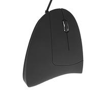 Bewinner Mouse Cablato per Mano Sinistra Verticale Ergonomico 800/1200/1600 DPI USB Ottico per 8/10, Mouse Ergonomico per Mancini con 6 Tasti, DPI Regolabile e Interruttore On/off (Modello con