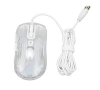 Bewinner Mouse da Gioco USB Cablato Guscio in Trasparente, 12800 DPI, 7 Tasti Macro Programmabili, Silenzioso, 13 modalità Luce RGB per PC