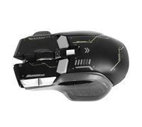 Bewinner Mouse da Gioco Wireless, 11 Pulsanti Programmabili, 4000 DPI, 5 Livelli Regolabili, Retroilluminazione RGB, Connessione Cablata, Compatibile con 7/8/10, Mac OS X, IOS