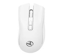 Bewinner Mouse da Gioco Wireless, Mouse Ricaricabile Sottile Ergonomico Retroilluminato RGB da 4800 DPI con Ricevitore USB per Giocatori PC, Ufficio, Viaggi, Casa (WHITE)