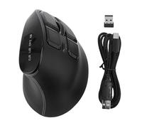 Bewinner Mouse Ergonomico Verticale, Bt Wireless o Ricevitore USB da 2,4 G Connect, 2400 Dpi Regolabili, Topi per Computer a Destra per Tablet Desktop per Laptop
