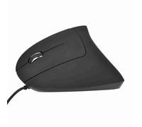 Bewinner Mouse Ergonomico Verticale Cablato per Mano Sinistra, Mouse da Gioco USB con 6 Pulsanti, Tracciamento Ottico Regolabile da 1600 DPI per Sollievo e Comfort del Polso, Compatibile con