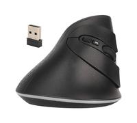 Bewinner Mouse Verticale, Mouse Ergonomico Wireless Bluetooth 2.4G, Mouse 800 1200 1600 DPI per Computer Desktop PC Portatile, Luce LED RGB, Nero