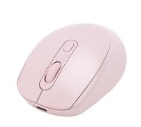 Bewinner Mouse Wireless, Ricaricabile Silenzioso Ergonomico 2 modalità Mouse da Gioco Bluetooth 2.4G Regolabile 800 1200 1600 DPI Colori Macaron per Studio in Ufficio a Casa (PINK)