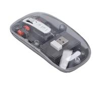 Bewinner Mouse Wireless, Scorrimento in Metallo, DPI Regolabile, Connessione 2.4G BT1 BT2, Ricevitore USB Integrato, Copertura Superficiale Magnetica Rimovibile, per PC Laptop Smartphone