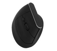 Bewinner Mouse Wireless Verticale |Bluetooth 5.2 e 2.4G Doppia modalità, 1600 DPI, Retroilluminazione RGB, Ricaricabile, Design Silenzioso a 6 Pulsanti per PC/Mac/Android (BLACK)