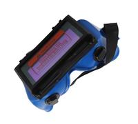 Bewinner Occhiali per Saldatura Ad Oscuramento Automatico Solare, per Occhi per Saldatore con tonalità Scura DIN11, Occhiali di Protezione per gli Occhi Antiriflesso IR Anti-UV per Saldatura Ad (BLUE)