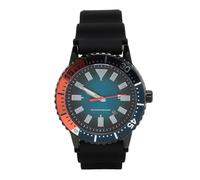 Bewinner Orologio Luminescente con Lunetta Girevole Display Analogico con Data Automatica Orologio da Uomo Impermeabile per Corsa, Pesca, Sport | Gomma, Lega, Vetro Minerale (arancione nero)