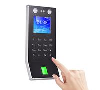 Bewinner Orologio Punto Presenza per Piccole Imprese 2 in 1 con Riconoscimento Impronte Digitali e Controllo Accessi Facciali 4 Modalità di Autenticazione per Gestione Presenze (EU)