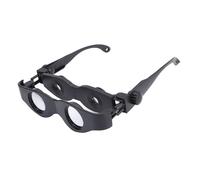 Bewinner Ottica Occhiali Binoculari, Occhiali Binoculari con Ingrandimento 3X a Mani Libere per la Pesca, Telescopio con Messa a Fuoco Regolabile con Lente Polarizzata Grigia e Gialla