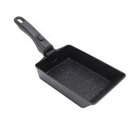 Bewinner Padella Tamagoyaki, Padella per Frittata Giapponese Rettangolare in Alluminio Antiaderente con Manico Rimovibile Resistente Al Calore, Lavabile in Lavastoviglie, Compatibile con Fornelli a