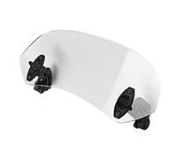 Bewinner Parabrezza Regolabile Universale per Moto, Deflettore Antivento in ABS da 11 Pollici, Accessori per , Spoiler Pieghevole Trasparente con Bracci di Estensione
