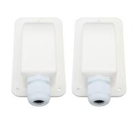 Bewinner Passacavo per Ingresso Cavo Solare Ingresso Cavo per Pannello Solare Impermeabile Durevole per Tetto di Yacht per Barche da da 6 mm² a 12 mm² Materiale: ABS (White)