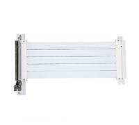 Bewinner PCIe 4.0 X16 - Cavo di prolunga flessibile per trasmissione da 128 Gbps, cavo di prolunga GPU anti-interferenza per scheda grafica adattatore da 90 gradi, 20,9 cm (bianco)