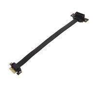 Bewinner PCIE Riser Cable 1x, Estensione del Nastro PCIE Ad Angolo Retto a 90 Gradi per la Trasmissione di Dati Grafici Ad Alta velocità, Mobile, Plug And Play, Placcatura in Rame (10 cm)