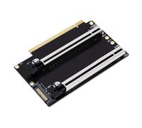 Bewinner PCIE X16 a Doppia X8 Riser Card Porta Alimentazione | Adattatore di espansione mineraria, workstation di elaborazione GPU, biforcazione del server, connettori placcati in oro