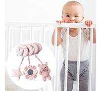 Bewinner Peluche a Spirale per attività del Bambino, Simpatici Animali da Appendere per Passeggino, Culla e Seggiolino per Auto, Giocattolo Sensoriale per Lo Sviluppo Visivo e la Percezione del