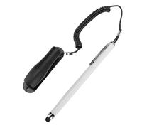 Bewinner Penna Stilo Touch Screen Capacitivo con Corda a Molla Punta in Silicone Ad Alta sensibilità Corpo in Lega di Zinco per Tablet Smartphone Laptop Dispositivi POS (WHITE)