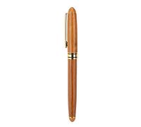 Bewinner Penna stilografica Art Pen Calligrafia 5, Pennino a Punta Smussata con Manico in Compensato di Bambù e Serbatoio in Inchiostro Stile Pistone per Scrivere Gotico, Corsivo, Arabo, ecc.(2,5 mm)