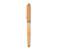 Bewinner Penna stilografica Art Pen Calligrafia 5, Pennino a Punta Smussata con Manico in Compensato di Bambù e Serbatoio in Inchiostro Stile Pistone per Scrivere Gotico, Corsivo, Arabo, ecc.(1,5 mm)