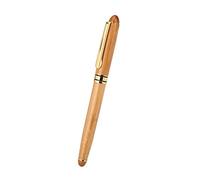 Bewinner Penna Stilografica Calligrafia 5 con Punta Smussata, Manico in Bambù Compensato e Serbatoio a Pistone per Scrivere Gotico Corsivo Arabo, 1,9 mm