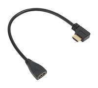 Bewinner per Cavo di Prolunga HDMI 1FT, Cavo di Prolunga Maschio-Femmina 4K HDMI 1.4 Ad Angolo Sinistro, Supporta 3D, Spina Placcata in Oro per Cavo HDMI per , Laptop, HDTV,