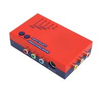 Bewinner per RetroScaler2x AV a HDMI Converter Adapter, 480P Retro Game To TV Adapter, Buone prestazioni audio per Vic20 per N64 per SFC per per MD2 per MD1 per C64(rosso)