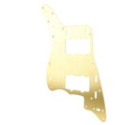 Bewinner Piastra Antigraffio per Battipenna per Chitarra in Lega di Alluminio Piastra Antigraffio Multifunzionale a 13 Fori per Chitarre Elettriche Jazzmaster Ristampa (GOLD)