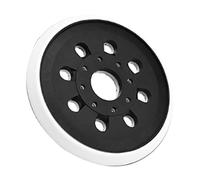Bewinner Piastra di Supporto per Lucidatrice a 8 Fori Disco Lucidante Adesivo in Nylon PU con Gancio e Anello per GEX 125-1 AE, Design con Foro per Aspirazione per Levigatura Senza Polvere,