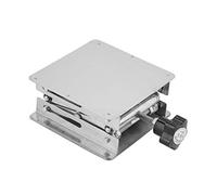 Bewinner Piattaforma Elevatrice da Laboratorio in Acciaio Inossidabile, Supporto per Rastrelliera per Forbici 100x100mm, Volantino Regolabile in Altezza, Anticorrosione Antiruggine per Esperimenti di