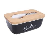 Bewinner Piatto per Burro con Coperchio, Contenitore per Burro Coperto da 500 Ml con Utensile per Tagliare il , Contenitore per Rettangolare Multifunzionale per Piano di Lavoro della o Frigorifero