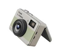 Bewinner Piccolo Videoregistratore Portatile, Videocamera Digitale Portachiavi 4K con Schermo Ribaltabile da 1,47 Pollici Luce LED Fotocamera da 68 MP per Vlog di Viaggio Uso Notturno (GREEN)