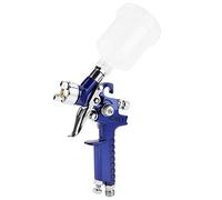 Bewinner Pistola a Spruzzo Pneumatica 125ml a gravità per Verniciatura e | Mini strumento aerografo, verniciatura carrozzeria, atomizzazione fine, ugello da 1,0 mm, portatile leggero