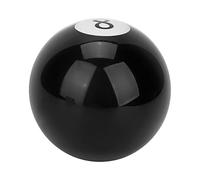 Bewinner Pomello Universale da Biliardo a 8 Sfere per Manuale - Maniglia Leva Rotonda in Acrilico Nero con Adattatori Filettati M8 M10, Montaggio Universale per la Maggior Parte delle Auto