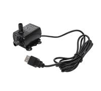Bewinner Pompa Acqua Sommergibile Flusso Regolabile per Fontana Dell'Acquario, Pompa Silenziosa per Piccolo Stagno, Interfaccia USB DC 5 V 4.8 W 300 L/H Sollevamento 300 Cm per Acquario, Materiale PC