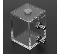 Bewinner Pompa di Raffreddamento Ad Acqua, 200 Ml 2,4 X 3,1 X 2,4 in Acrilico Trasparente Serbatoio di Raffreddamento Ad Acqua Sistemi di Raffreddamento Ad Acqua, Serbatoio di Acqua per